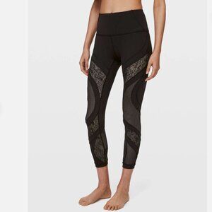 Lululemon Wunder Under High-Rise Tight 25" *Lace Black